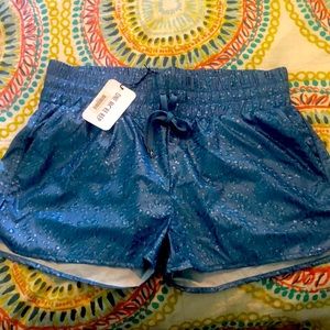 Zyia Blued Steel Bubbles Hi-Rise Bomber Shorts XL #3250 new with tags